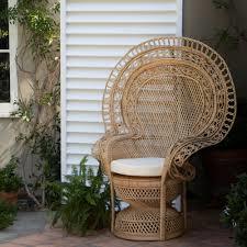Oversized Wicker Chair (Natural Brown)