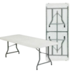 [6'] Kid White Plastic Rectangular Tables 