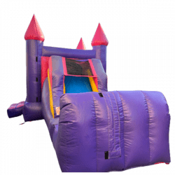 11'x22' Pink & Purple Bounce House with Slide