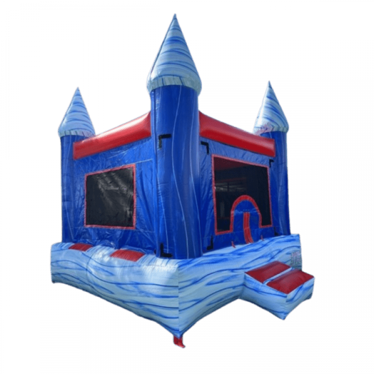 13'x13' Sky Blue Marble Bounce House