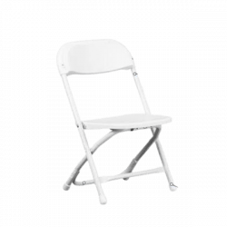 Kids White Folding Chairs