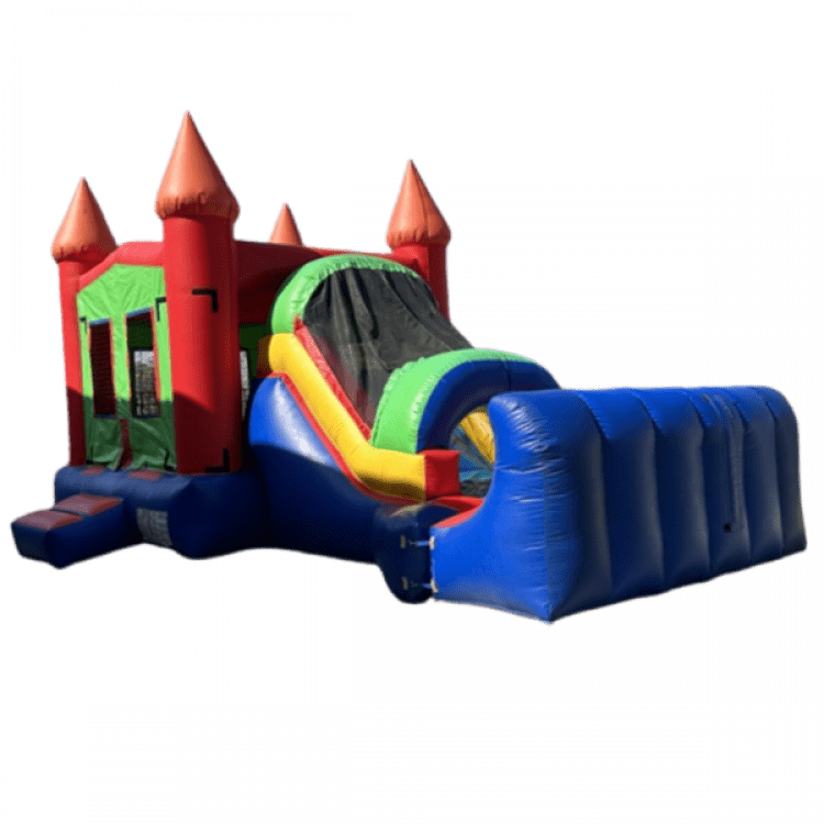 11'x22' Multicolor Bounce House With Slide