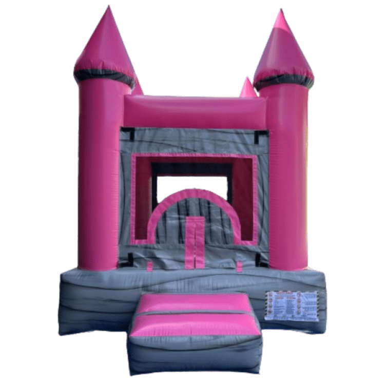 9'x9' Pink & Grey Marble JUNIOR Bounce House