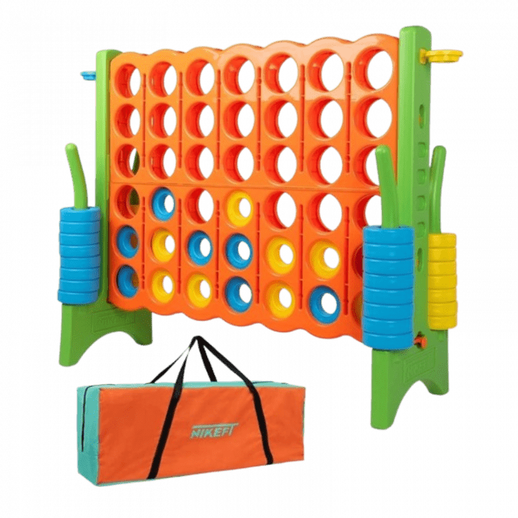 JUMBO Orange Green Connect 4 Yard Game Rental