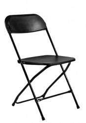 Black Plastic Folding Chairs