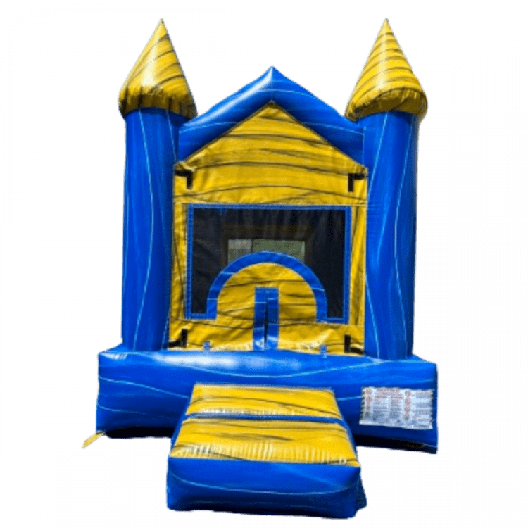 9'x9' Blue & Yellow Marble JUNIOR Bounce House