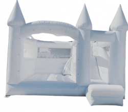 14'x16' LUXURY White Bounce House with Slide