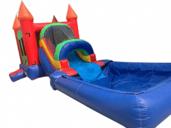 11’x22’ Multicolor Bounce House Waterslide Combo