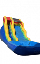 16' Multicolor Inflatable Waterslide