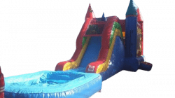 13’x30’ Multicolor Bounce House Combo Waterslide