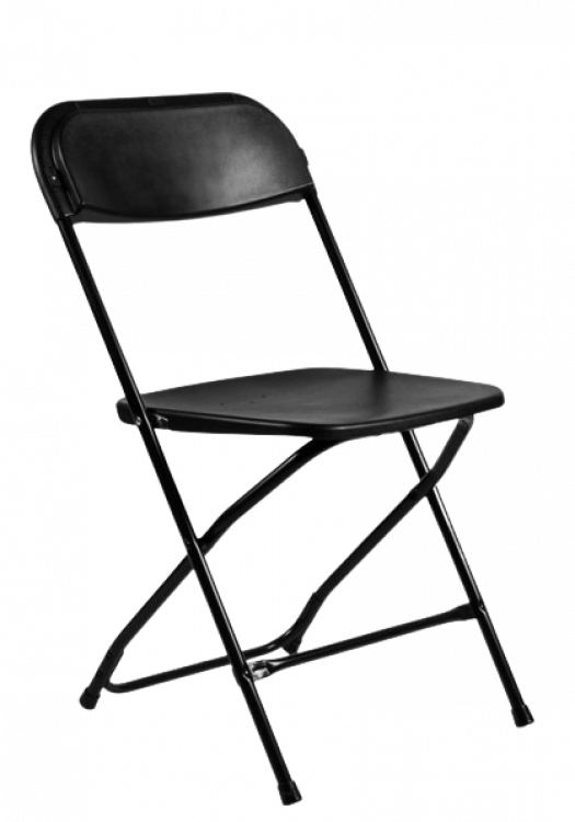 Black Plastic Folding Chairs