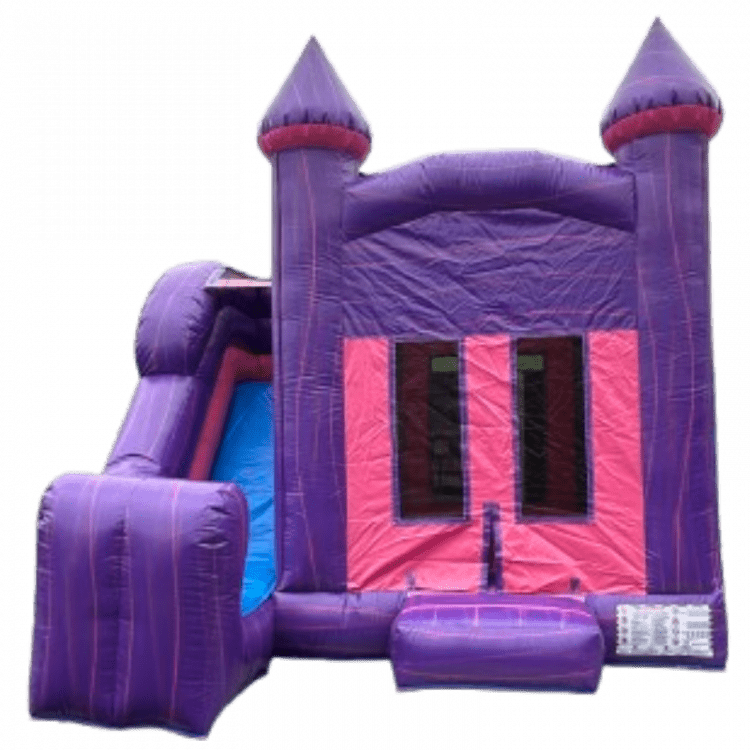 14'x14' Pink and Purple Marble Mini Combo Bounce House