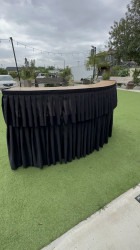 111316FA E0EF 40EE 82C0 B7E6412C9666 1747539895 7ft Serpentine Bar Table with skirting (Black)