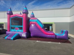 13'x30' Marble Purple hot Pink Combo with slide
