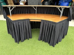 B5E55B00 0B55 4D2C 979B 1724396868E6 1747539894 7ft Serpentine Bar Table with skirting (Black)