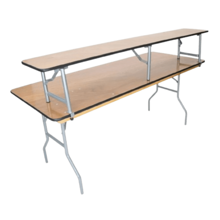 6ft Skirted Bar Table (Black)