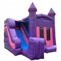 pink20and20purple20bounce20house20mini20combo202 1730761742 [14'x14'] Pink and Purple Marble Mini Combo Bounce House