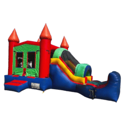 11'x22' Multicolor Bounce House With Slide
