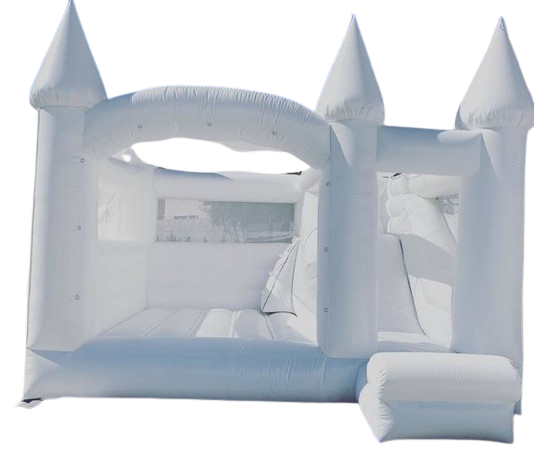 [14'x16'] LUXURY White Bounce House with Slide